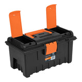 CAJA  PARA HERRAMIENTA PLÁSTICA 16' CON COMPARTIMENTOS NARANJA REF 11141-4